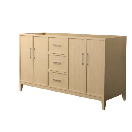 A large image of the Wyndham Collection WCH717160D-CX-MXX White Oak / Brushed Nickel Hardware