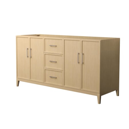 A large image of the Wyndham Collection WCH717166D-CX-MXX White Oak / Brushed Nickel Hardware