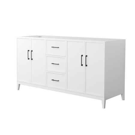 A large image of the Wyndham Collection WCH717166D-CX-MXX White / Matte Black Hardware