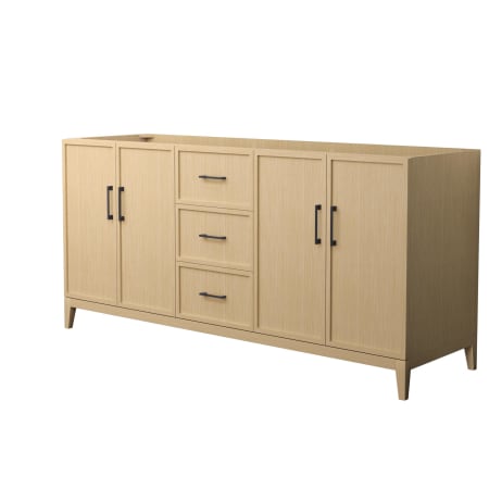 A large image of the Wyndham Collection WCH717172D-CX-MXX White Oak / Matte Black Hardware