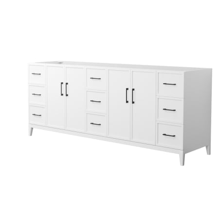 A large image of the Wyndham Collection WCH717184D-CX-MXX White / Matte Black Hardware