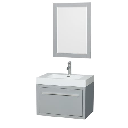 A large image of the Wyndham Collection WCR430030SARINTM24 Dove Gray