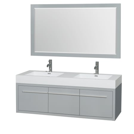 A large image of the Wyndham Collection WCR430060DARINTM58 Dove Gray