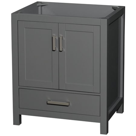 A large image of the Wyndham Collection WCS141430SSXXMXX Dark Gray