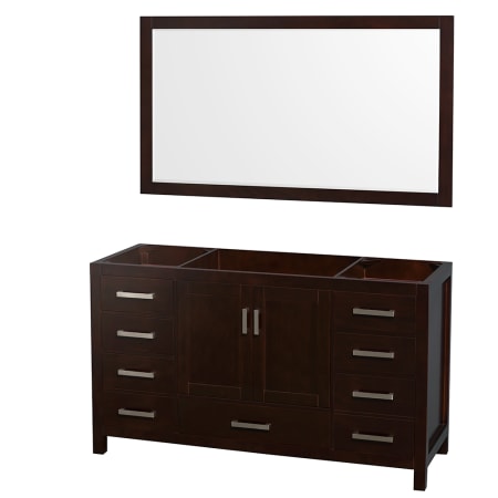 A large image of the Wyndham Collection WCS141460SSXXM58 Espresso