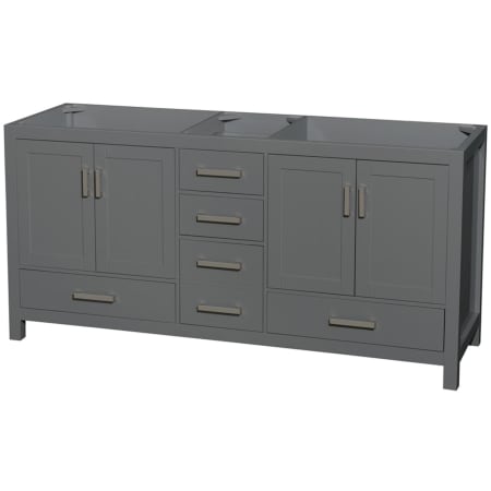 A large image of the Wyndham Collection WCS141472DSXXMXX Dark Gray / Brushed Chrome Hardware