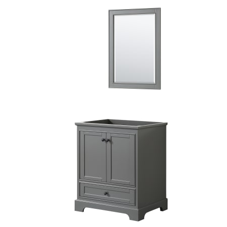 A large image of the Wyndham Collection WCS202030SCXSXXM24 Dark Gray / Matte Black Hardware