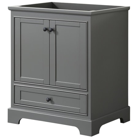 A large image of the Wyndham Collection WCS202030SCXSXXMXX Dark Gray / Matte Black Hardware