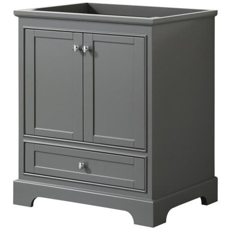 A large image of the Wyndham Collection WCS202030SCXSXXMXX Dark Gray / Polished Chrome Hardware