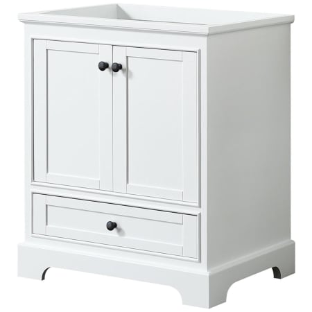 A large image of the Wyndham Collection WCS202030SCXSXXMXX White / Matte Black Hardware