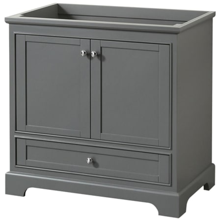 A large image of the Wyndham Collection WCS202036SCXSXXMXX Dark Gray / Polished Chrome Hardware