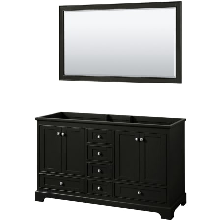 A large image of the Wyndham Collection WCS202060DCXSXXM58 Dark Espresso / Polished Chrome Hardware