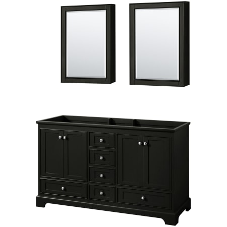 A large image of the Wyndham Collection WCS202060DCXSXXMED Dark Espresso / Polished Chrome Hardware