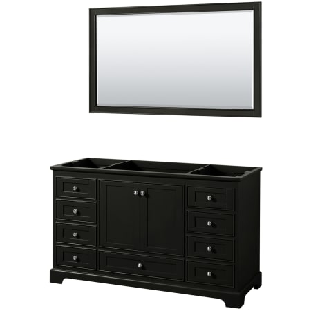 A large image of the Wyndham Collection WCS202060SCXSXXM58 Dark Espresso / Polished Chrome Hardware
