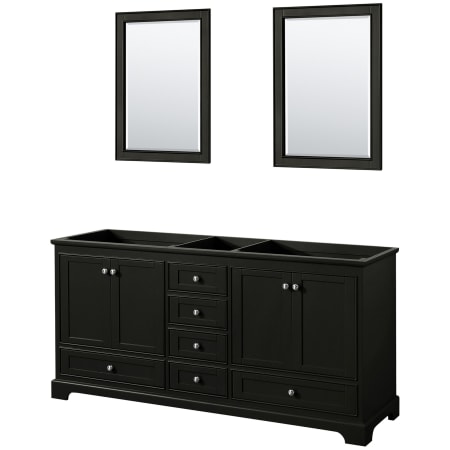 A large image of the Wyndham Collection WCS202072DCXSXXM24 Dark Espresso / Polished Chrome Hardware