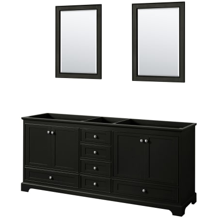 A large image of the Wyndham Collection WCS202080DCXSXXM24 Dark Espresso / Polished Chrome Hardware