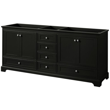 A large image of the Wyndham Collection WCS202080DCXSXXMXX Dark Espresso / Polished Chrome Hardware