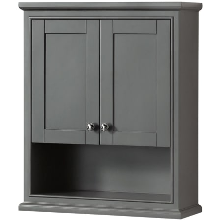 A large image of the Wyndham Collection WCS2020WC Dark Gray / Polished Chrome Hardware