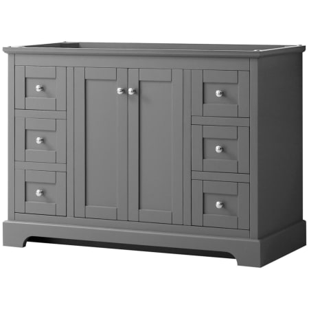 A large image of the Wyndham Collection WCV232348SCXSXXMXX Dark Gray / Polished Chrome Hardware