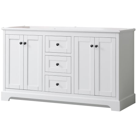 A large image of the Wyndham Collection WCV232360DCXSXXMXX White / Matte Black Hardware