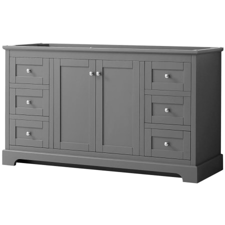 A large image of the Wyndham Collection WCV232360SCXSXXMXX Dark Gray / Polished Chrome Hardware