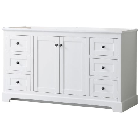 A large image of the Wyndham Collection WCV232360SCXSXXMXX White / Matte Black Hardware