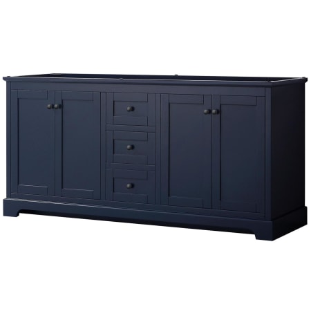 A large image of the Wyndham Collection WCV232372DCXSXXMXX Dark Blue / Matte Black Hardware