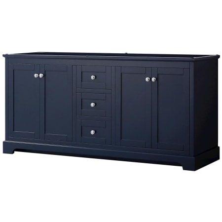 A large image of the Wyndham Collection WCV232372DCXSXXMXX Dark Blue / Polished Chrome Hardware