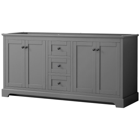 A large image of the Wyndham Collection WCV232372DCXSXXMXX Dark Gray / Matte Black Hardware