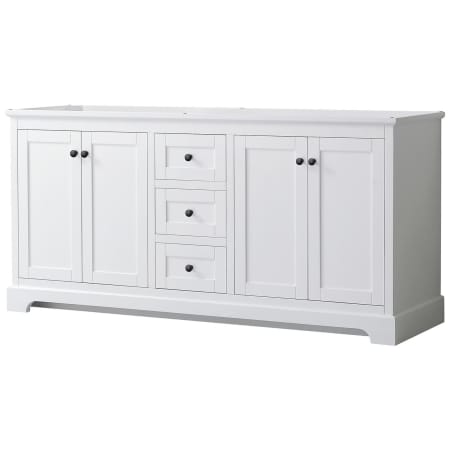 A large image of the Wyndham Collection WCV232372DCXSXXMXX White / Matte Black Hardware