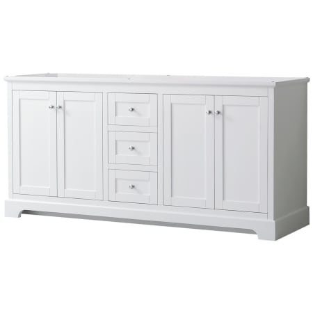 A large image of the Wyndham Collection WCV232372DCXSXXMXX White / Polished Chrome Hardware