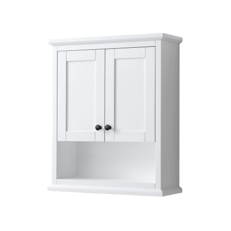 A large image of the Wyndham Collection WCV2323WC White / Matte Black Hardware