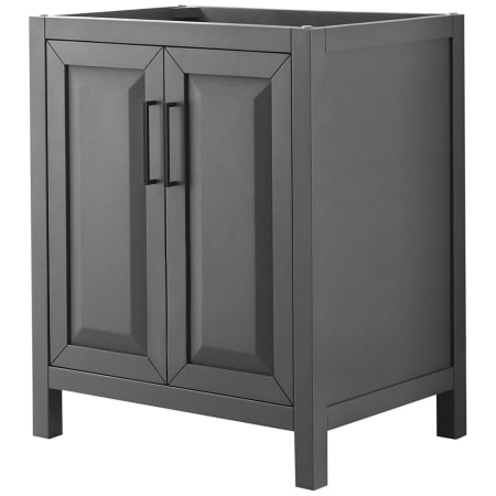 A large image of the Wyndham Collection WCV252530SCXSXXMXX Dark Gray / Matte Black Hardware