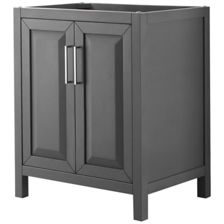 A large image of the Wyndham Collection WCV252530SCXSXXMXX Dark Gray / Polished Chrome Hardware