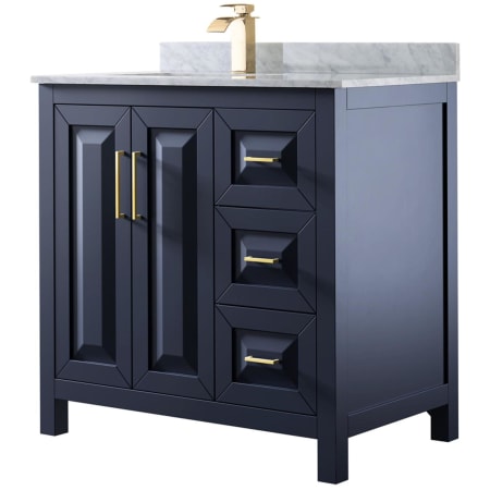 A large image of the Wyndham Collection WCV252536SUNSMXX Dark Blue
