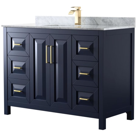 A large image of the Wyndham Collection WCV252548SUNSMXX Dark Blue