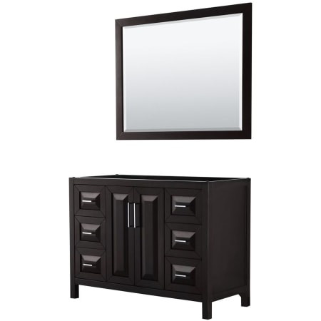 A large image of the Wyndham Collection WCV252548SCXSXXM46 Dark Espresso / Polished Chrome Hardware