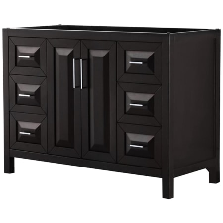 A large image of the Wyndham Collection WCV252548SCXSXXMXX Dark Espresso / Polished Chrome Hardware