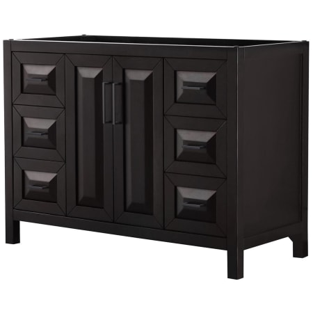 A large image of the Wyndham Collection WCV252548SCXSXXMXX Dark Espresso / Matte Black Hardware