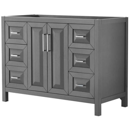 A large image of the Wyndham Collection WCV252548SCXSXXMXX Dark Gray / Polished Chrome Hardware