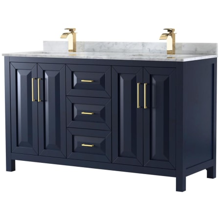 A large image of the Wyndham Collection WCV252560DUNSMXX Dark Blue