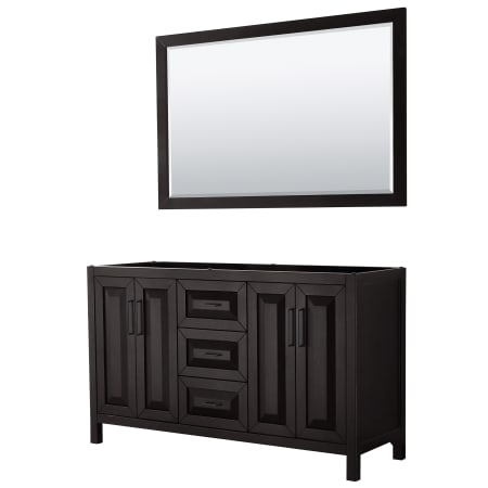 A large image of the Wyndham Collection WCV252560DCXSXXM58 Dark Espresso / Matte Black Hardware