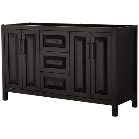 A large image of the Wyndham Collection WCV252560DCXSXXMXX Dark Espresso / Matte Black Hardware