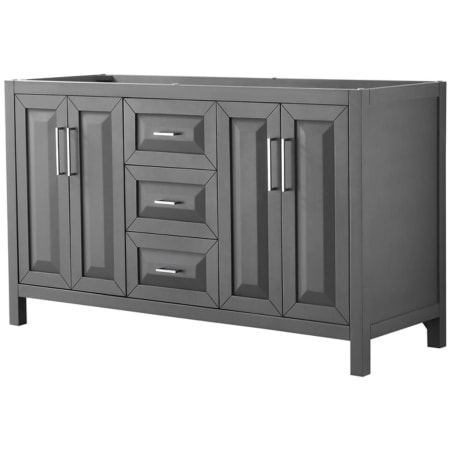 A large image of the Wyndham Collection WCV252560DCXSXXMXX Dark Gray / Polished Chrome Hardware