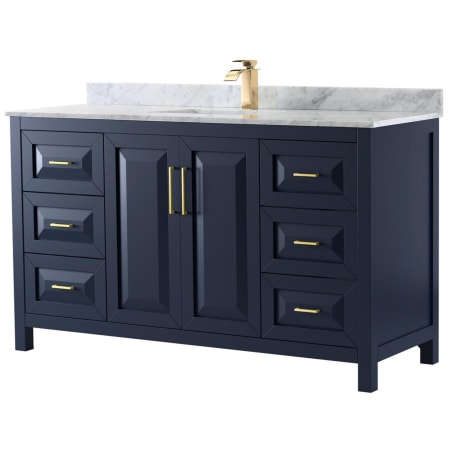 A large image of the Wyndham Collection WCV252560SUNSMXX Dark Blue