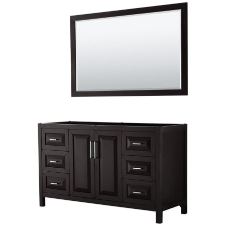 A large image of the Wyndham Collection WCV252560SCXSXXM58 Dark Espresso / Polished Chrome Hardware