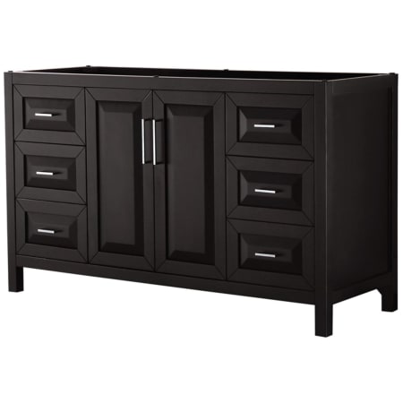 A large image of the Wyndham Collection WCV252560SCXSXXMXX Dark Espresso / Polished Chrome Hardware