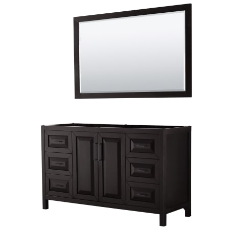 A large image of the Wyndham Collection WCV252560SCXSXXM58 Dark Espresso / Matte Black Hardware