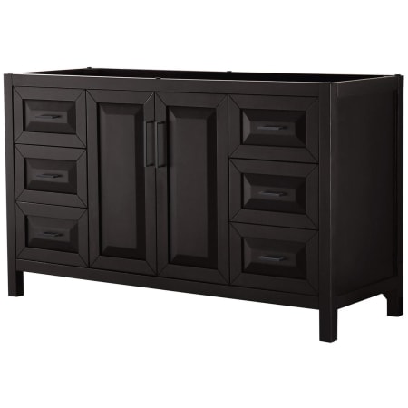 A large image of the Wyndham Collection WCV252560SCXSXXMXX Dark Espresso / Matte Black Hardware