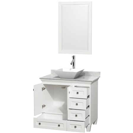 A large image of the Wyndham Collection WCV800036SWHCMOVM24 Wyndham Collection WCV800036SWHCMOVM24